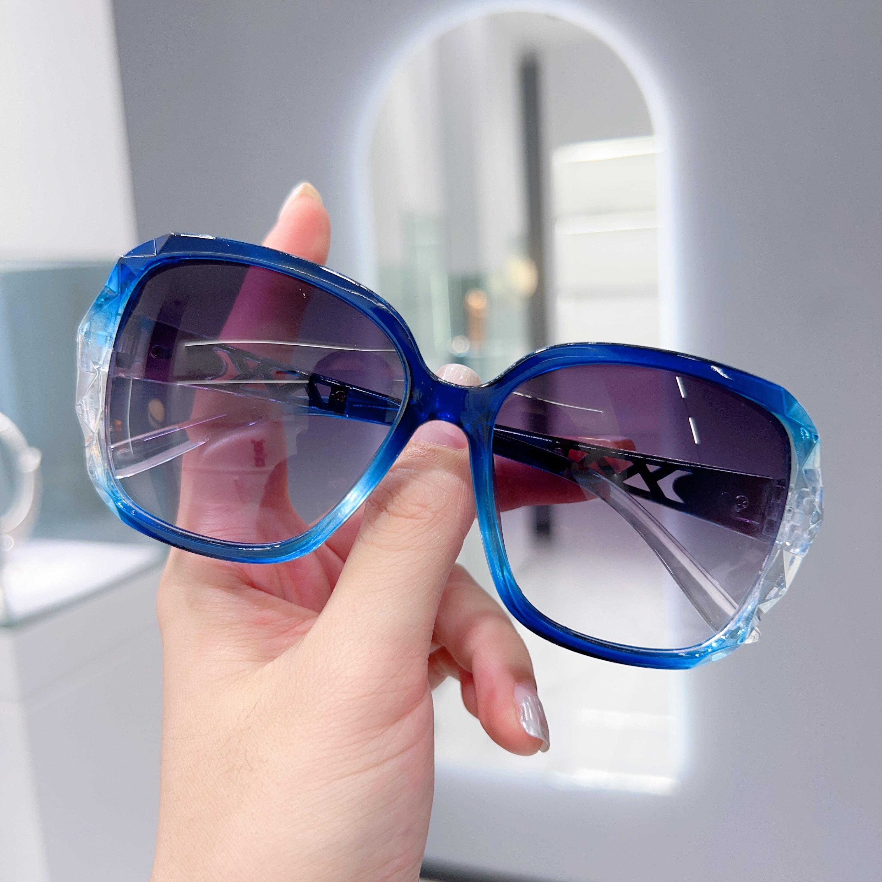 Large Square Fashion Sunglasses for Women Men Retro Jelly Color UV400 Sun Shades for Summer Beach Travel,Sun Glasses,Temu