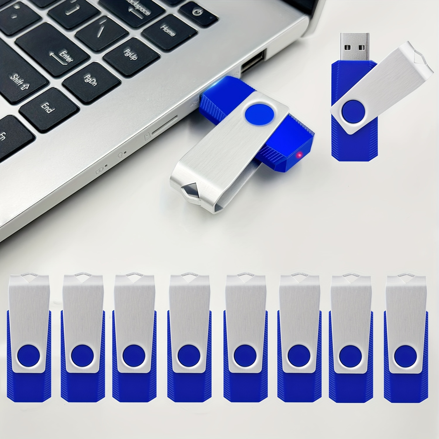 Clé USB 128Go, Flash Drive Pendrive USB 2.0 128Go Imperméable Portable  Mémoire Stick pour Ordinateur Portable, PC, Voiture Etc (Argent)