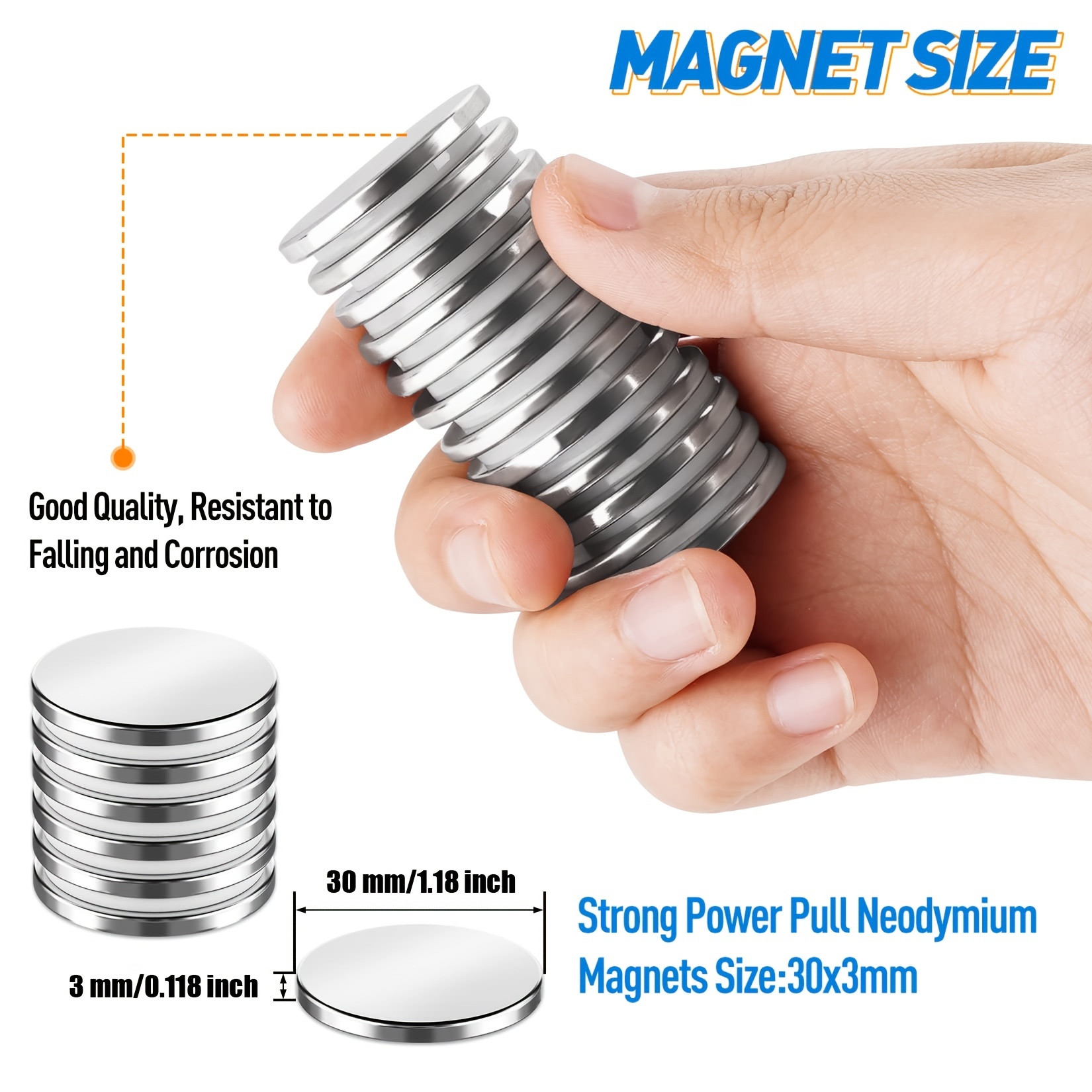 Starke Magnete 30 X 3mm 8 KG Zugkraft Superstarke Magnete - Temu
