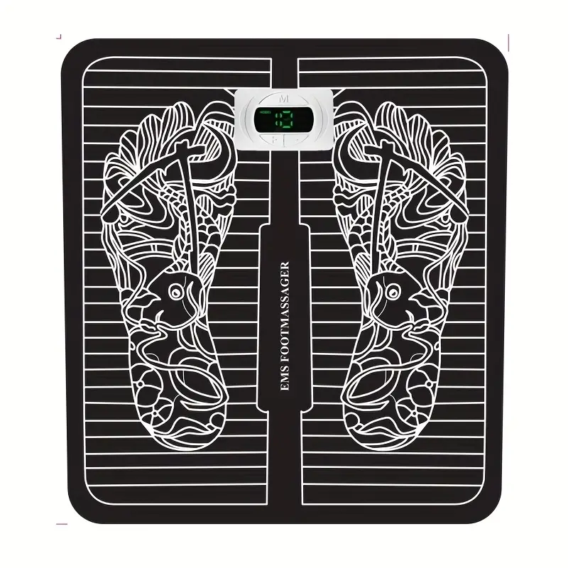 relieve foot pain improve circulation with electric ems massage mat acupoint stimulation for maximum relaxation 0