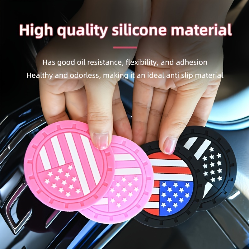 American Flag Car Coaster, Car Cup Drink Holder, Auto Accessories