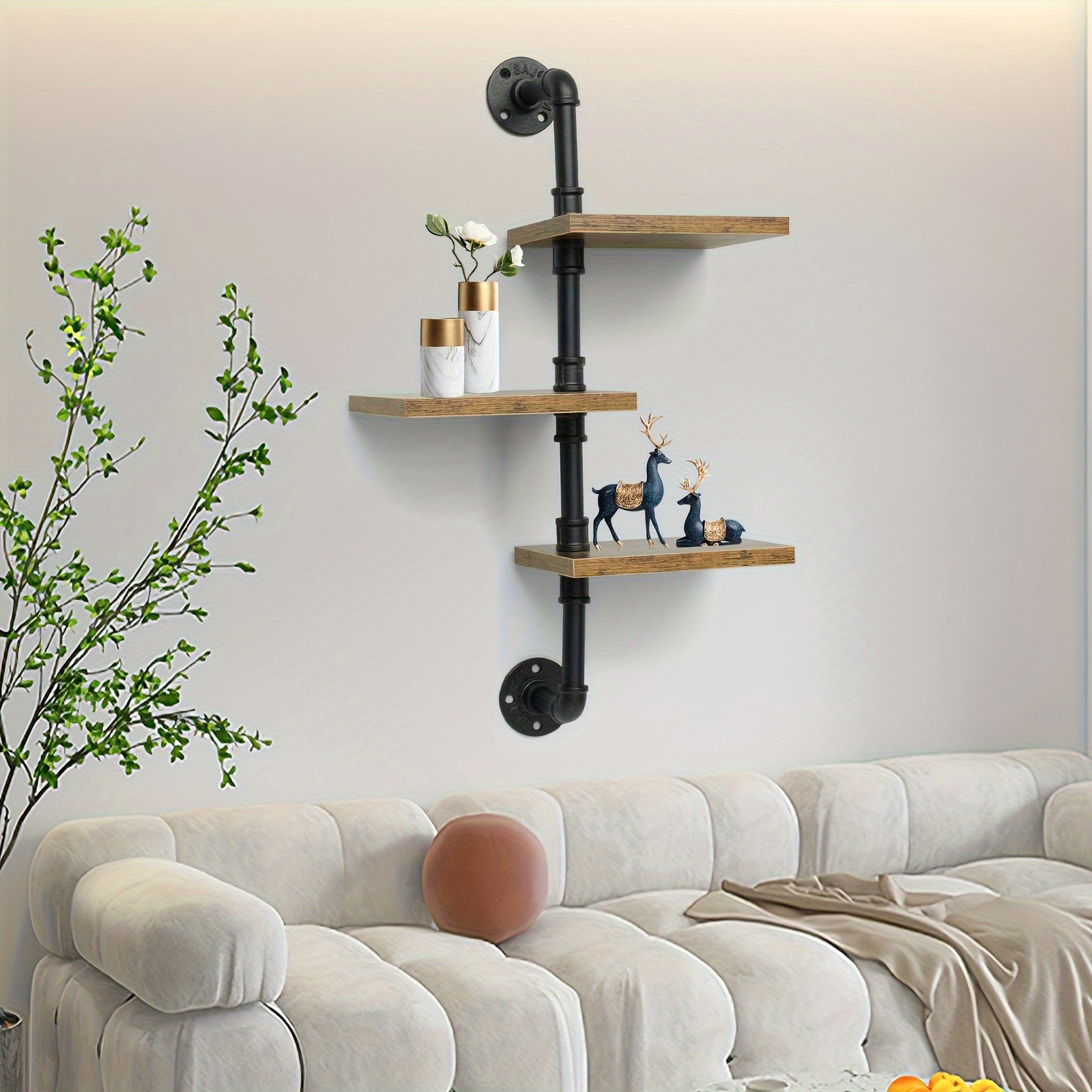 Wall Hanging Decor Corner Shelf for Living Room Floating Wall