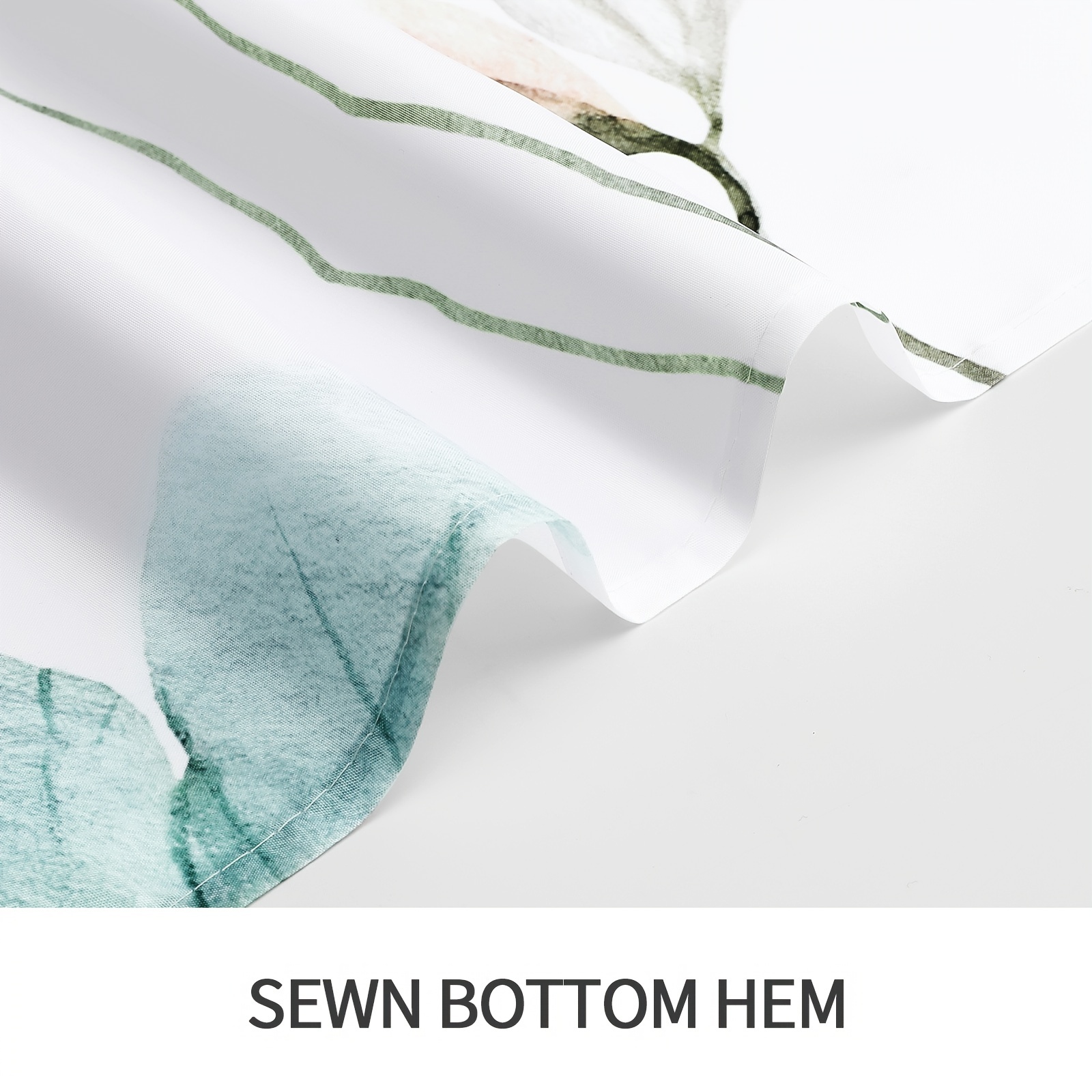 Green Towel Set with Modern Floral Bottom