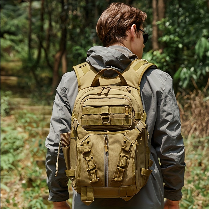 1pc mens   backpack multi functional backpack   hiking backpack suitable for fishing mountaineering camping details 5