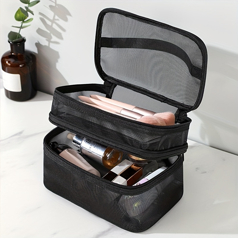 1pc Lazy Makeup Bag Drawstring Organizer Portable Travel Storage Black  Cosmetic Bag Make Up Organizer Makeup Storage Makeup Pouch Black Friday