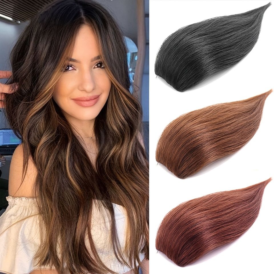 Synthetic Invisible Straight Hair Pieces Fluffy And Natural Looking Hair  Pieces Increase Hair Volume Hair Extensions For Woman | Don't Miss These  Great Deals | Temu