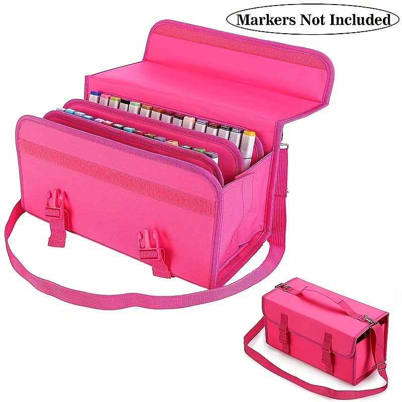 BTSKY Multifunction Marker Case - Zippered Canvas Pen Bag
