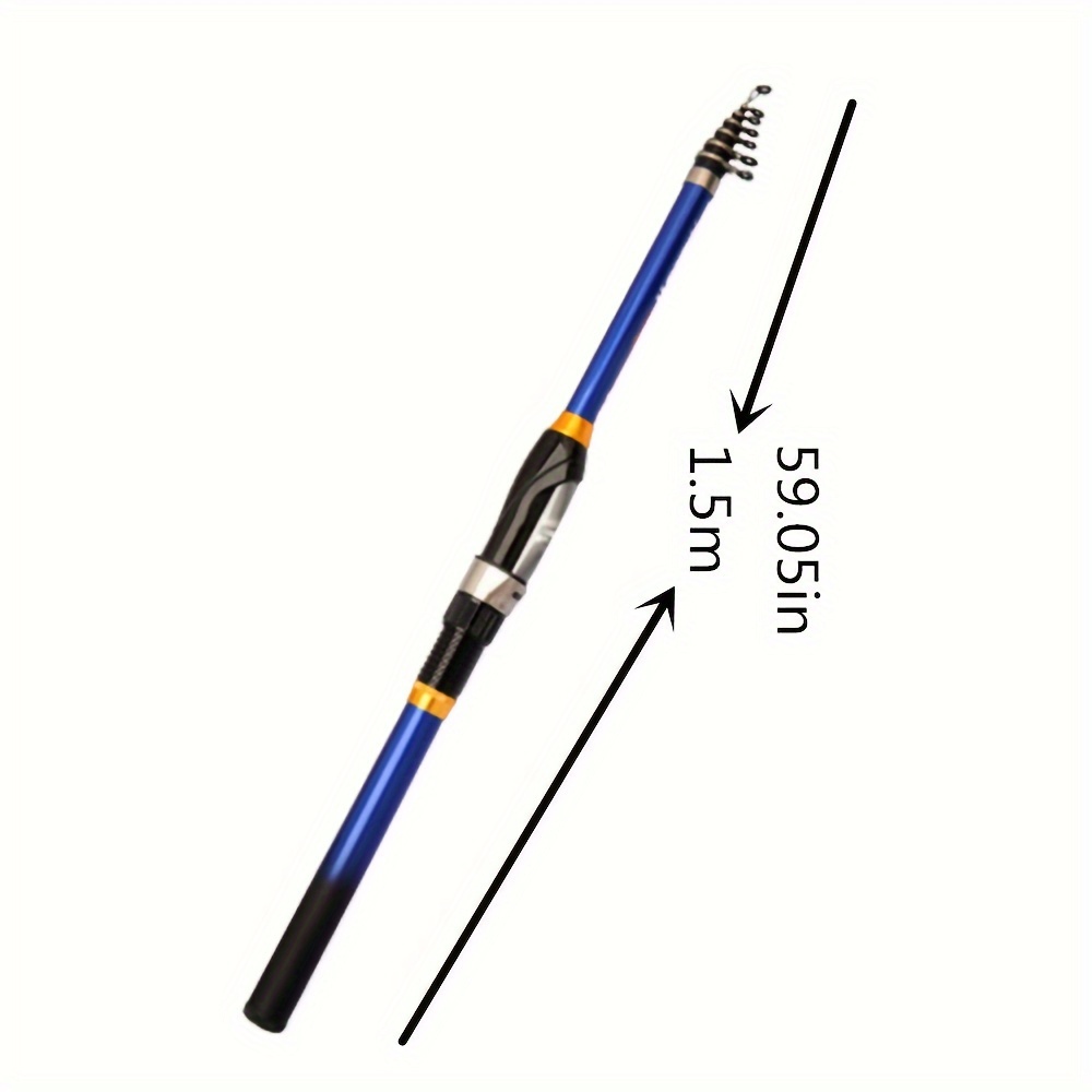 New Mini Telescopic Fishing Rods Rock Spinning Rod Pole Fishing Tackle1.5m  -2.4m Fishing Rods