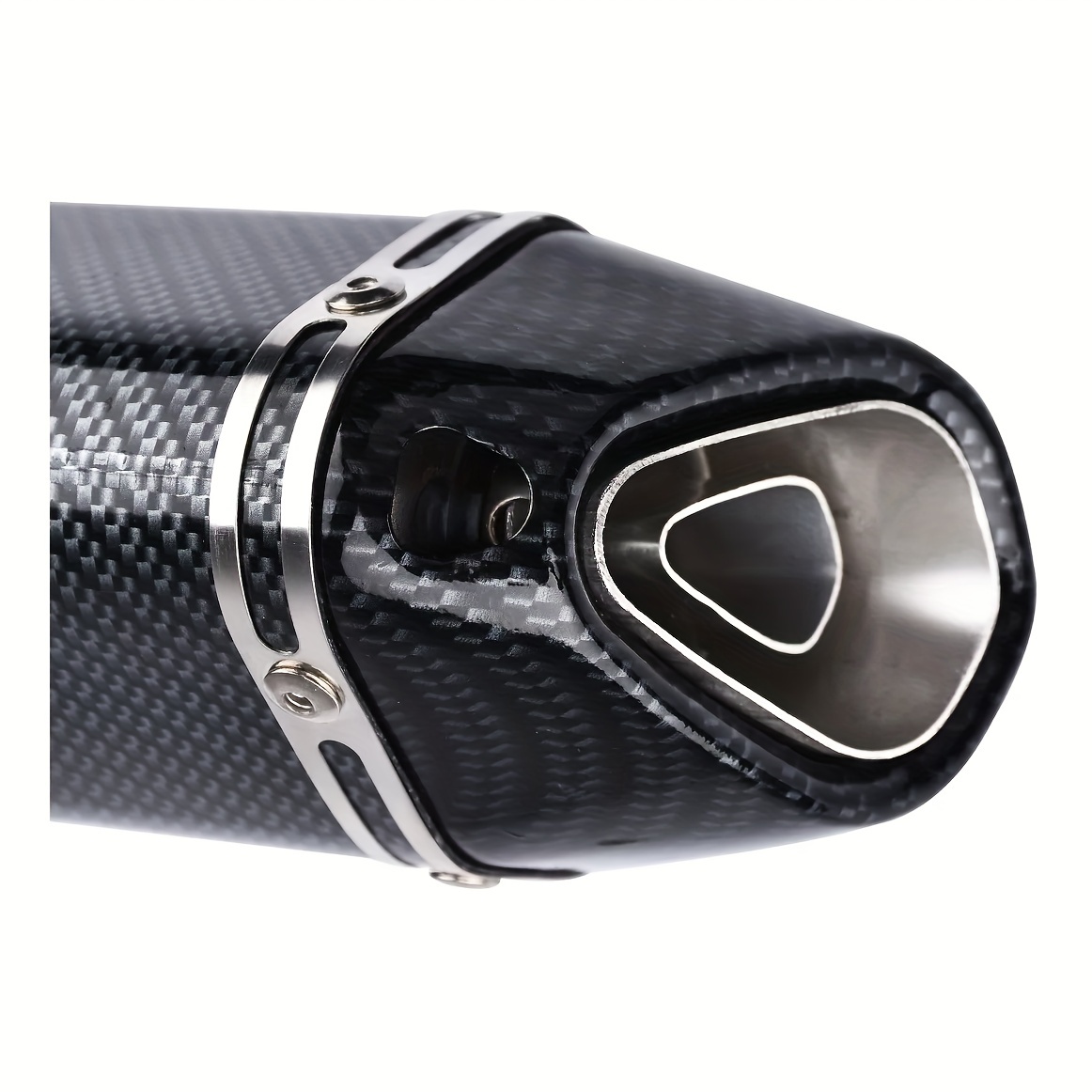 Univesal Motorcycle Modified Exhaust Pipe Muffler Large Hexagon at