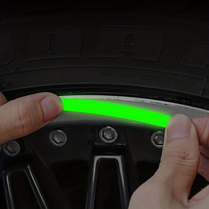 Kaufe 20PCS Auto Rad Wasserdicht Reflektierende Aufkleber Auto Leuchtende  Band Sicherheit Universal Radnabe