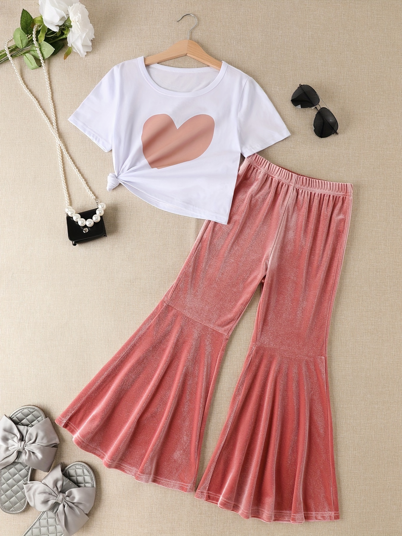 Girls Flare Pants Outfits - Temu Canada