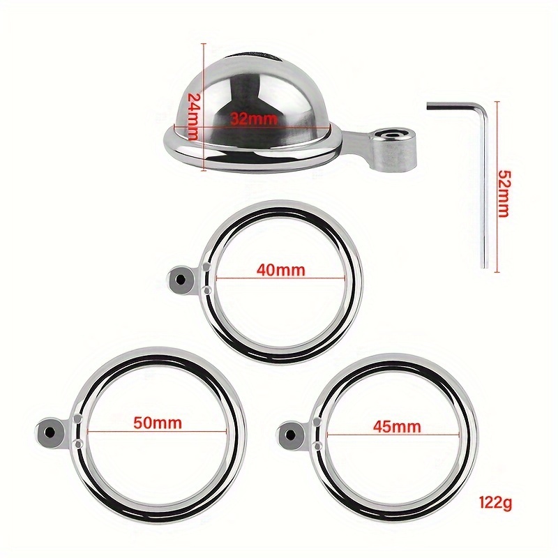1pc Lucchetto Castità In Acciaio Inossidabile Dispositivo - Temu Italy