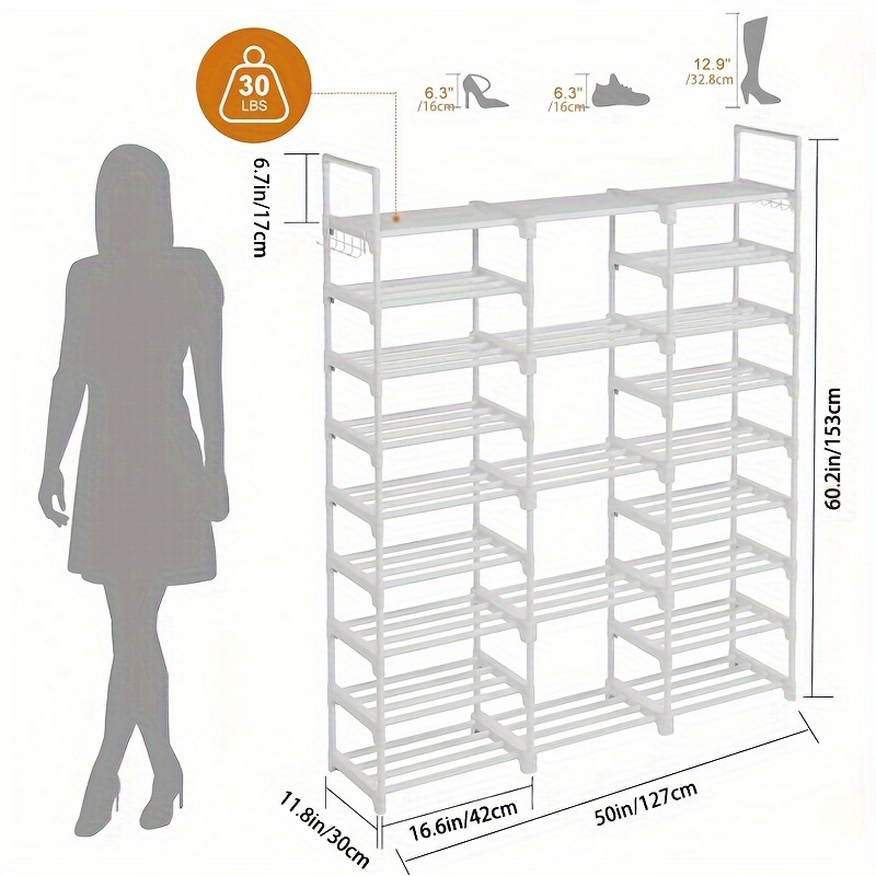 Shoe rack online connectors