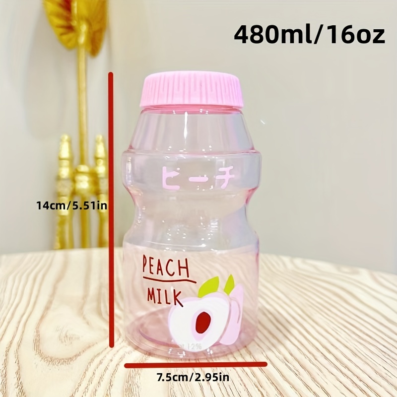 480ml Plastic Water Bottle Drinking Bottle Shape Cute Kawaii Milk