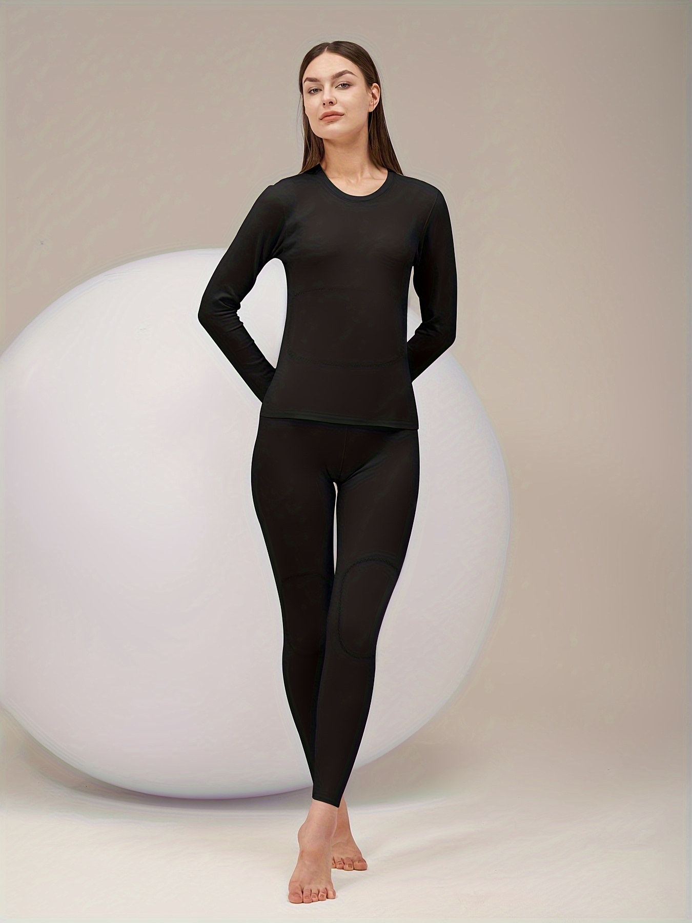 Cozy Slim Women's Seamless Thermal Underwear Set Stay Warm - Temu Republic  of Korea