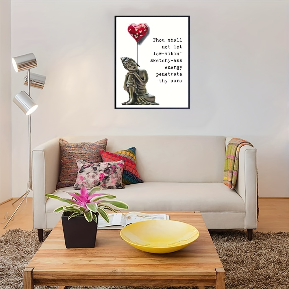 Buddha Statue Wall Art - Zen Decor - Spa Room Decor - Spiritual Gifts for  Women