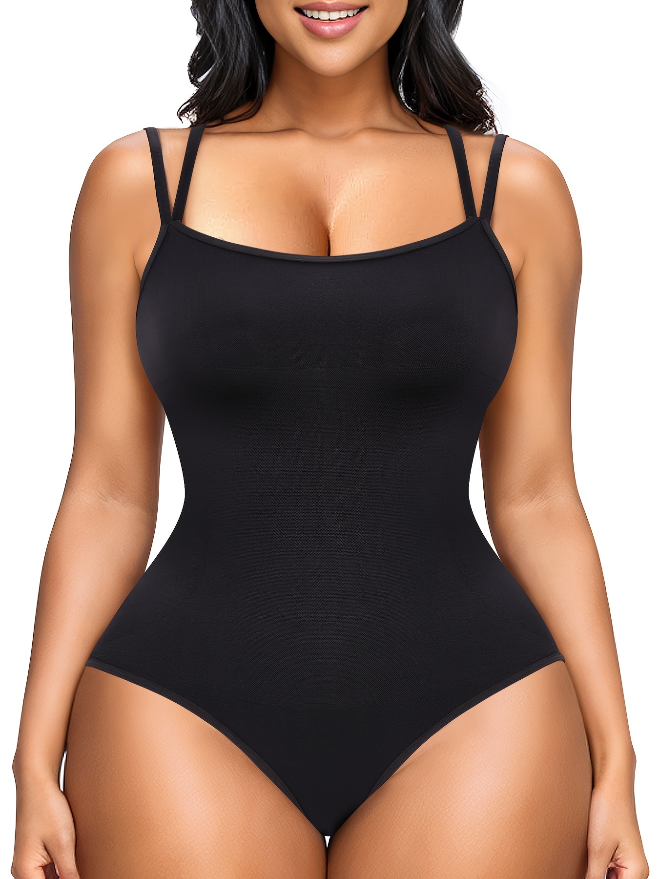 2pcs Solid Seamless Strapless Shaping Bodysuit, Simple & Soft Tummy Control  Slimmer Body Shaper, Women's Underwear & Shapewear
