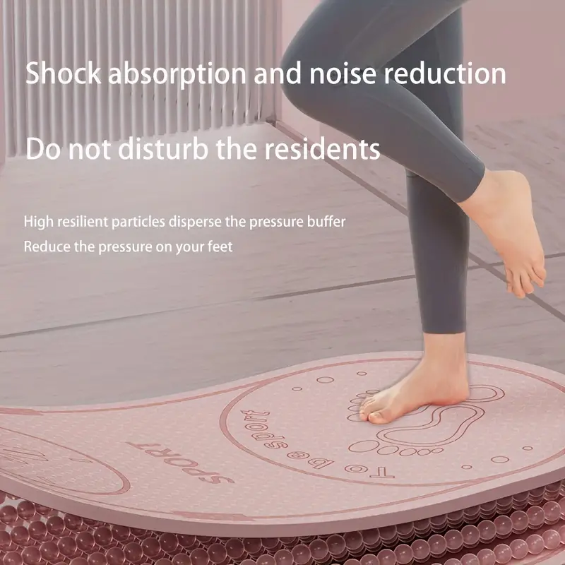 Thicken Non slip Oval Yoga Mat Portable Tpe Shock absorbing - Temu