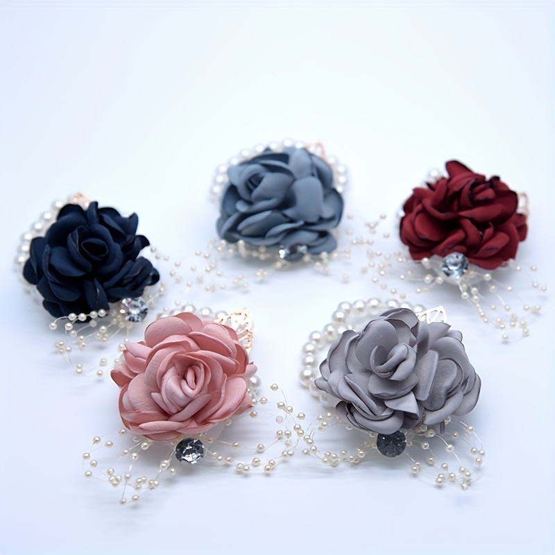 Ramilletes de Ratán con una Rosa, Tul y Pluma de Color Crema para Coche de  Novios: 4 Unidades ❤️