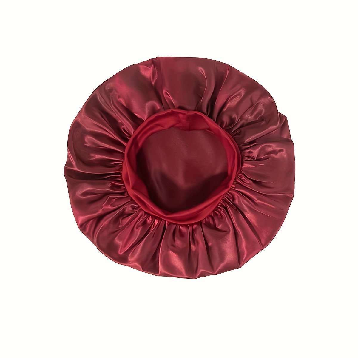 Satin Bonnet With Elastic Band For Curly Hair Soft And Comfortable Sleep  For Women Natural Hair Care And Protection Black And Wine Red Bathroom  Accessories - Beauty & Health - Temu