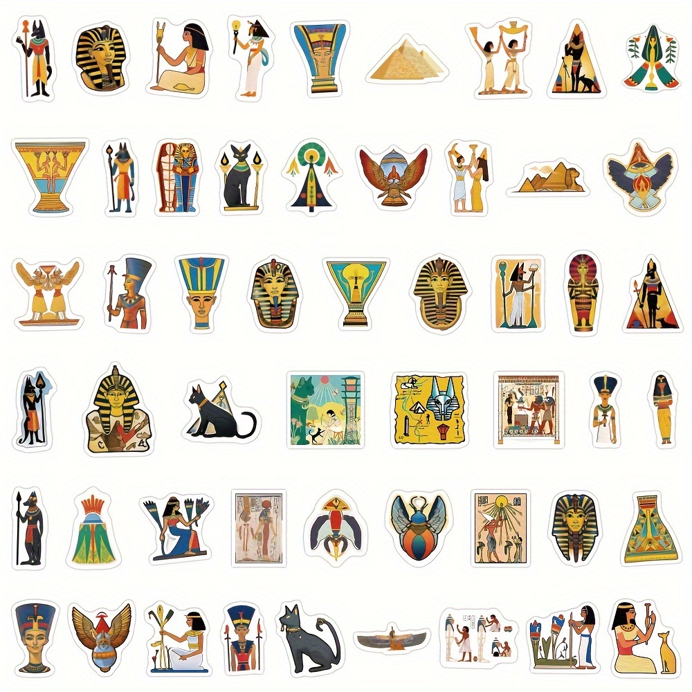 Cute Stickers for Laptop and Water Bottle Egypt