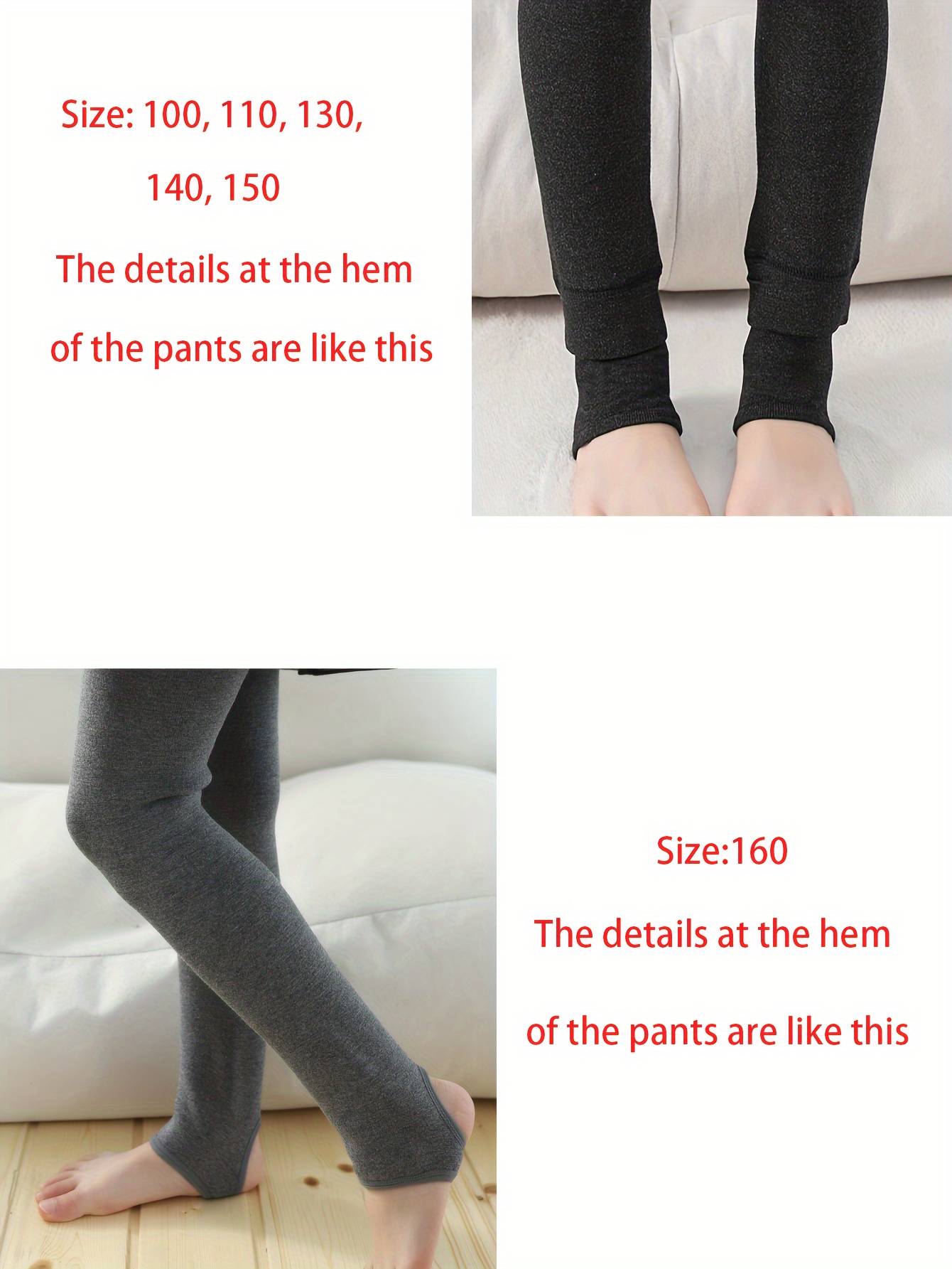 Girls Plush Warm Winter Legging Solid Color Tight Pant Kids - Temu Canada