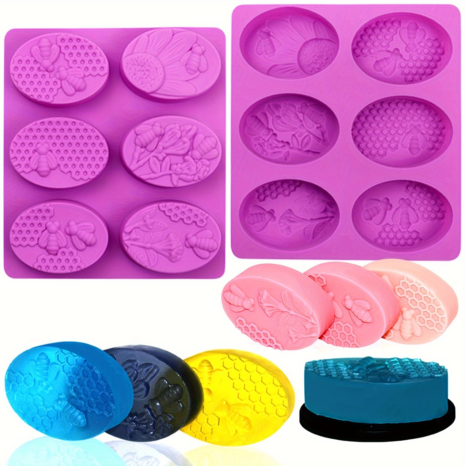 3d Silicone Molds, Honeycomb Mold For Soaps, Candle Mold Resin Mold