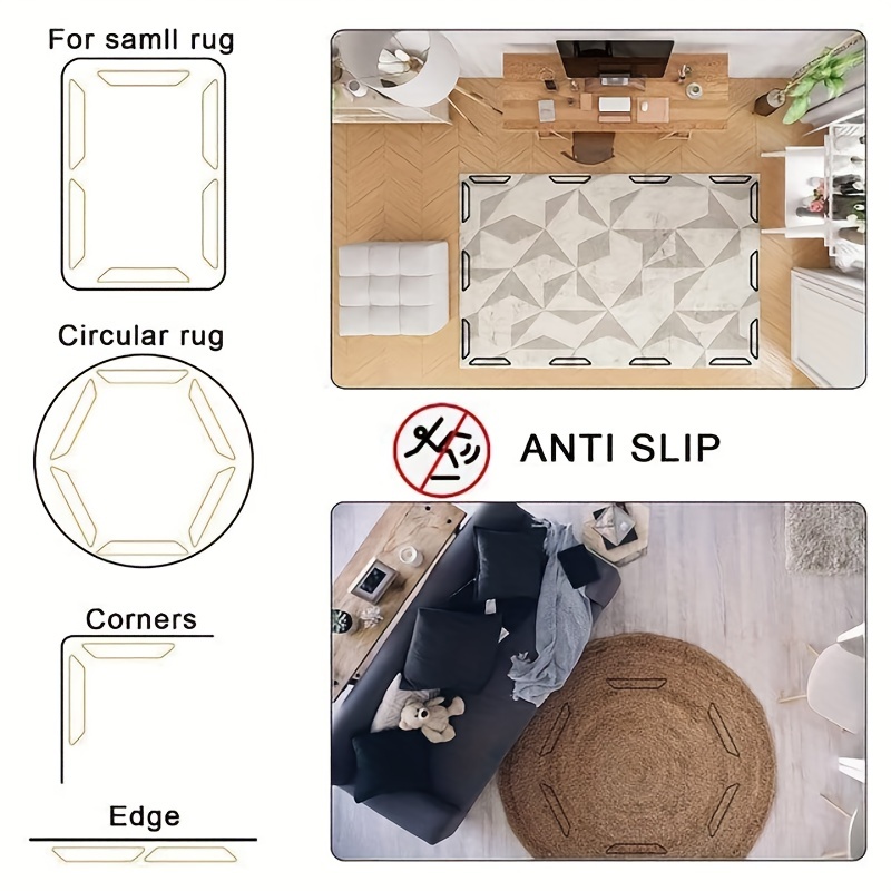 Kaufe 8 Stück rutschfeste Teppichgreifer, Anti-Rutsch-Teppichband