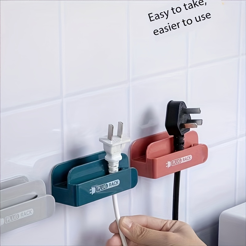 Plug Hooks Utility Durable Simplicity Portable Adhesive - Temu