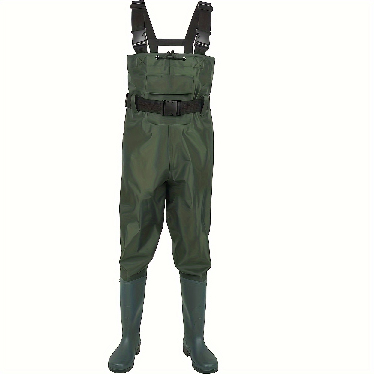 Fishing Trousers Boots in one Waterproof Jumpsuit - Temu Canada