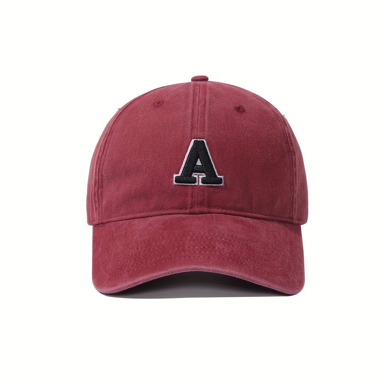 Appliquéd cotton-twill baseball cap