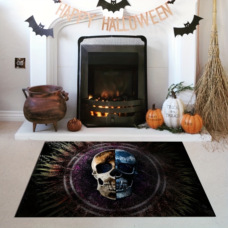 Dirt Resistant Welcome Doormat, Halloween Themed Horror Low Pile