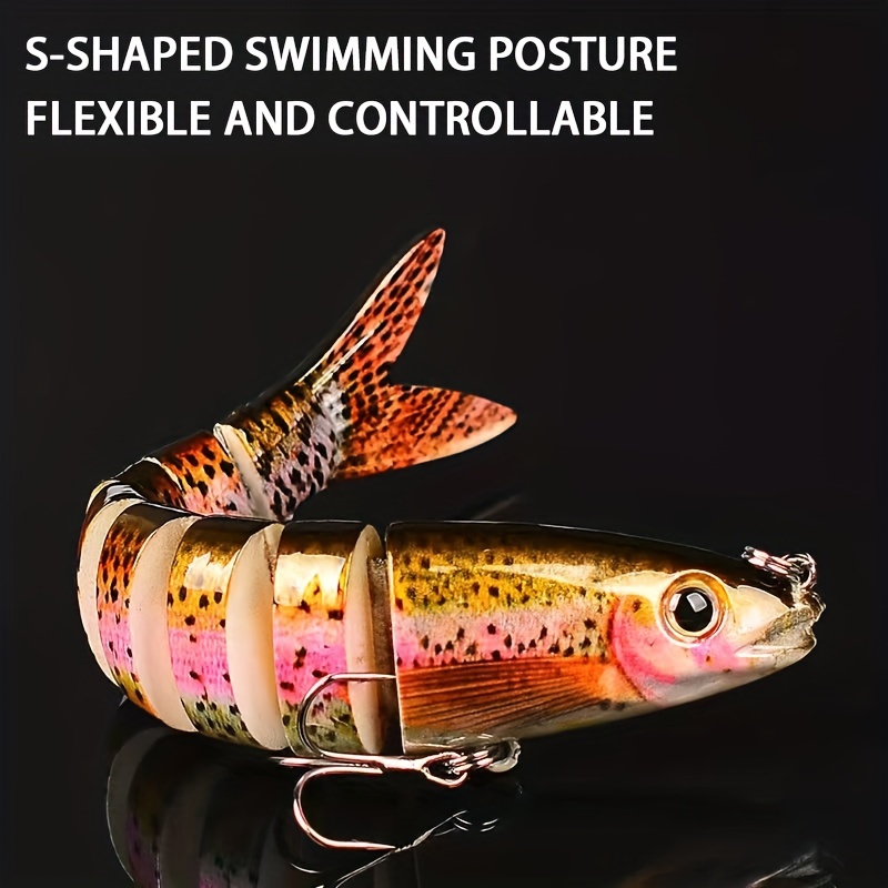 Realistic Multi jointed Swimbaits Bass Trout Lifelike - Temu