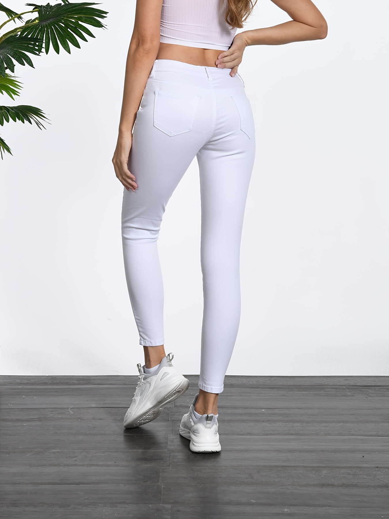 Shape White High Waist Skinny Jeans