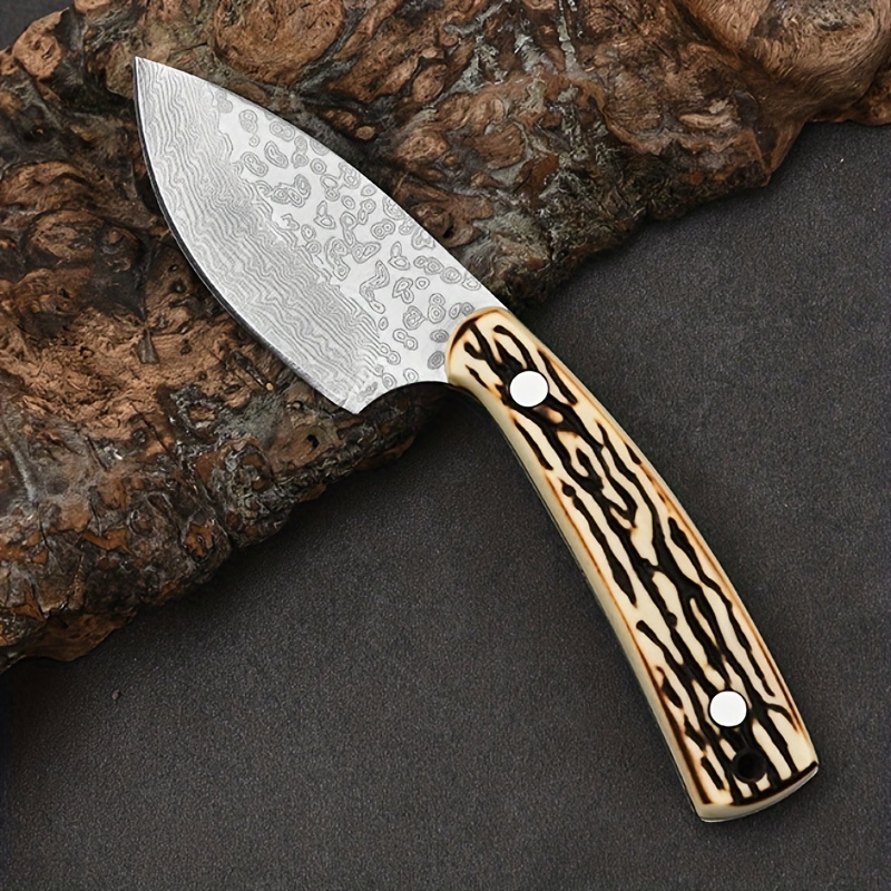 Cuchillo japonés para cortar carne, cuchillos cavernícolas para verduras,  cuchillo de carnicero con mango de espiga completa, cuchillo vikingo con