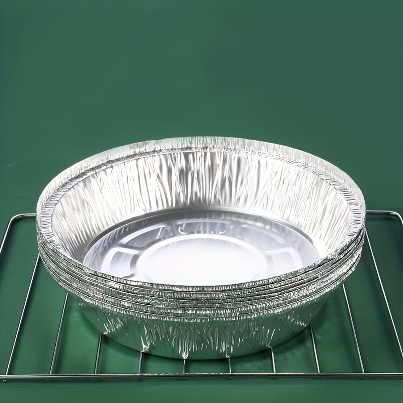 Air Fryer Disposable Aluminum Foil Liners, Round Aluminum Foil Pan  Non-stick Air Fryer Liner, Round Tin Foil Pans, Safe Round Foil Pie Pans  For Baking, Storage - Temu