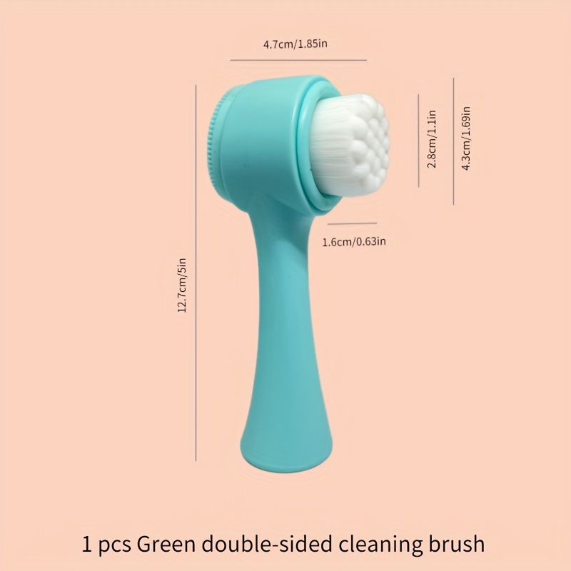 Cepillo limpiador Facial 2 en 1 para limpieza y exfoliación