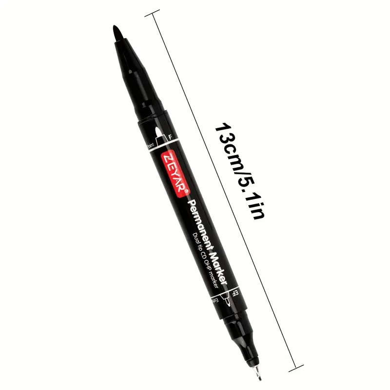Twin Tip Permanent Markers 4 Colors Ultra Fine Point And - Temu