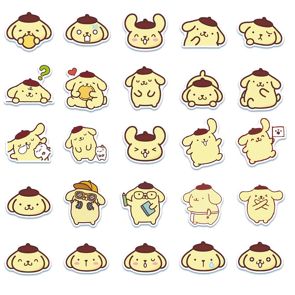 Cartoon Stikers Kawaii Cute Pompompurin Stickers Stickers - Temu