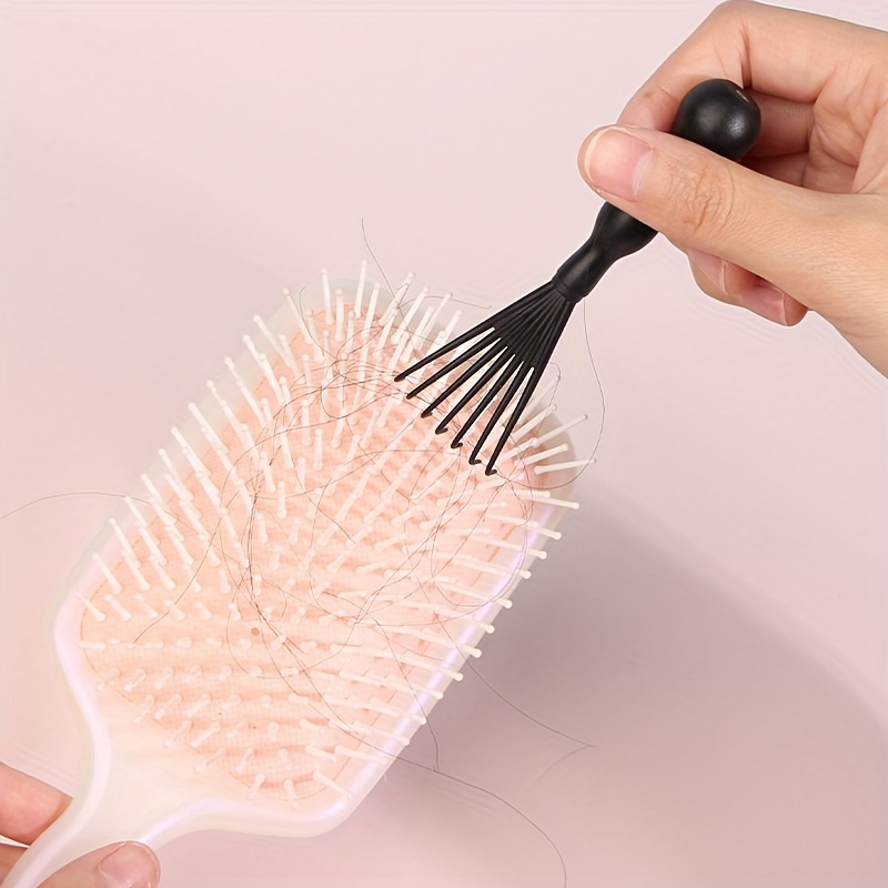 2In1 Comb Cleaning Brush Hairbrush Cleaner Rake Comb Embedded Tool Mini  Hair Dirt Remover for Removing Hair Dust Home Salon Use