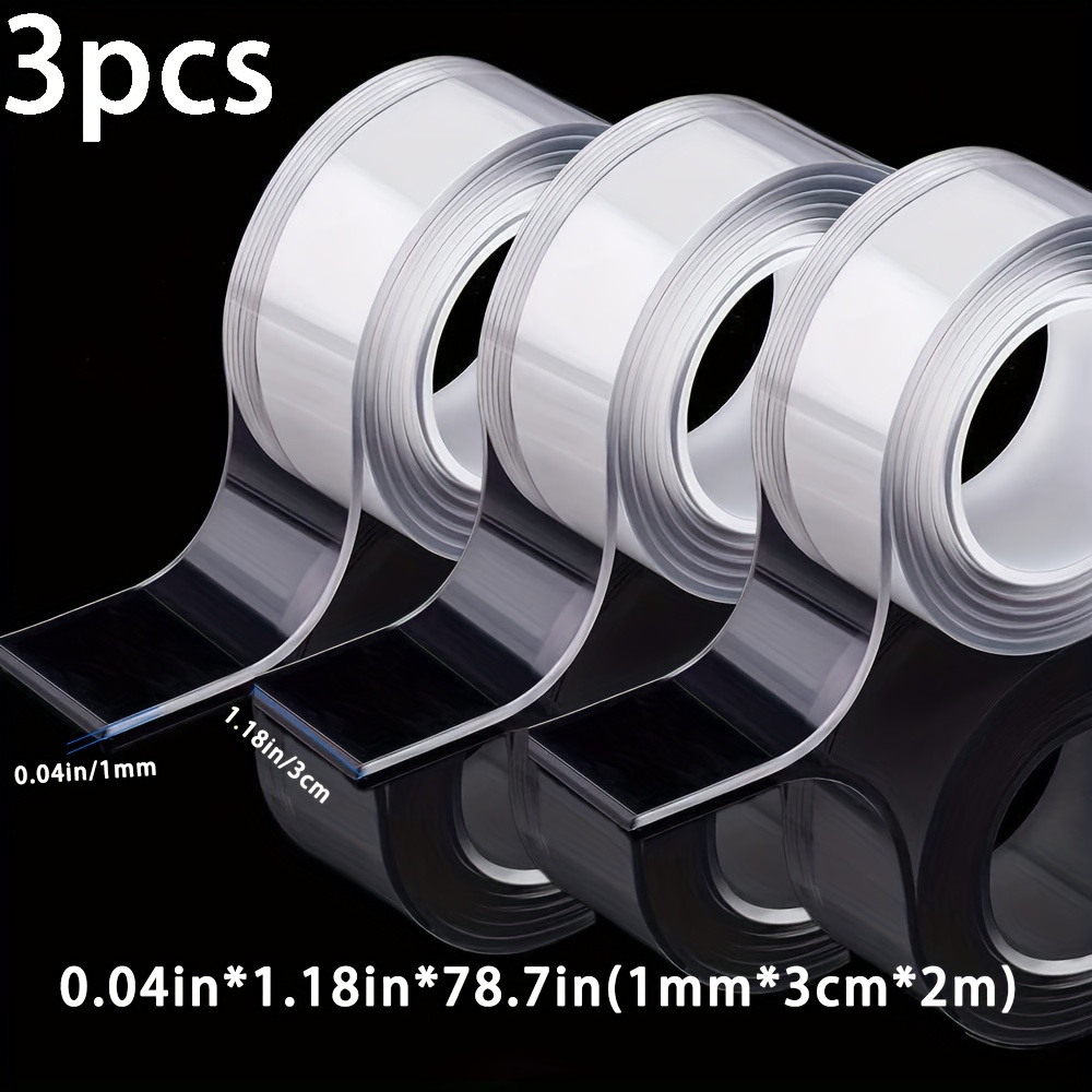 Heavy Duty Nano Tape 3pcs Reusable Traceless Washable