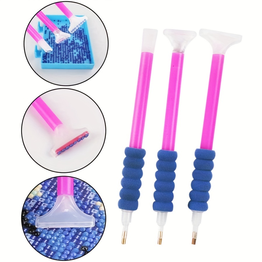 28pcs Diamond Painting Tools Kit DIY 5D Diamond Painting Accessories Cross  Stitch Tool Set Including Diamond Stitch Pen, Pen Holder, Glue Mud, Plastic