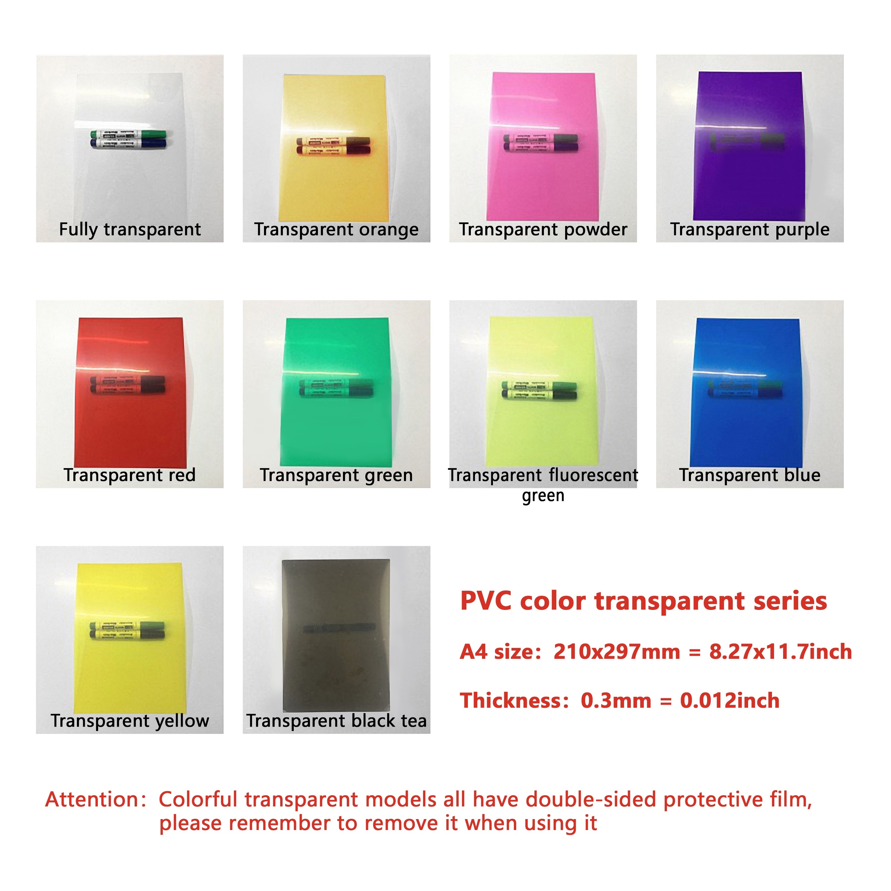 Colored Glass Paper Transparent Plastic Sheet/ Handmade Diy - Temu