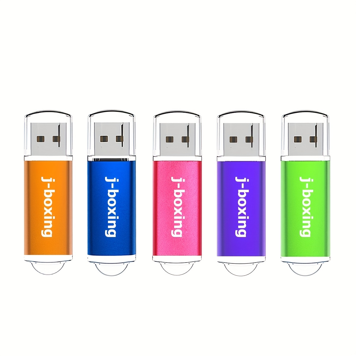 1 Paquete de 5 pzas de Unidades Flash USB de 64GB, 32GB, 16GB, 8GB, 4GB, 2GB, 1GB de diversos colores