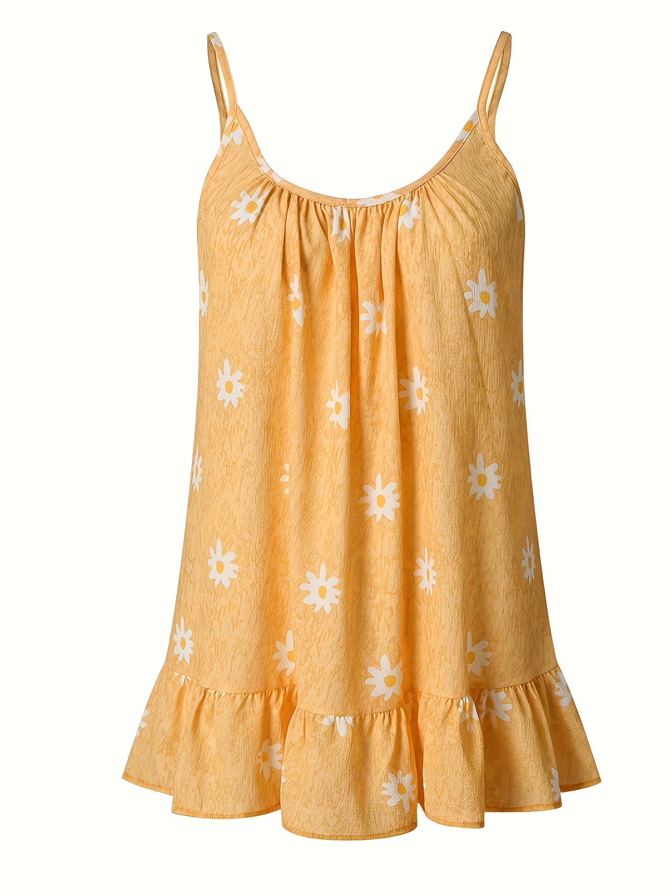 Daisy Print Cami Top Casual Summer Sleeveless Top Women's - Temu