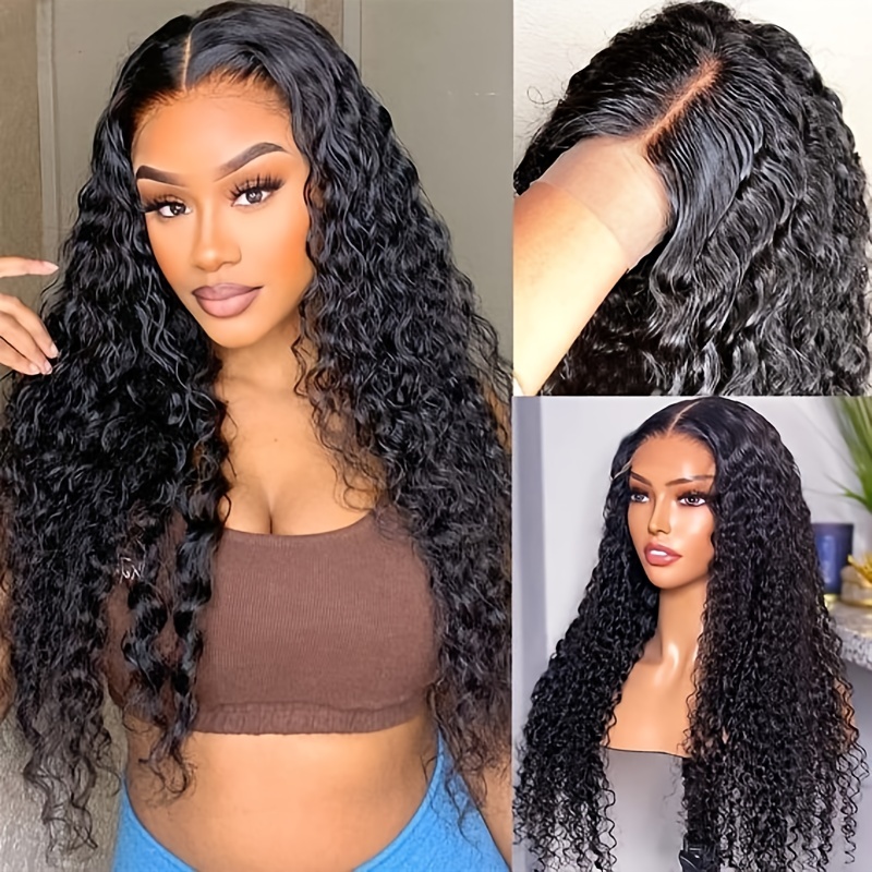 Deep Lace Front Hair Wigs Pre Plucked Baby Hair 160% Density