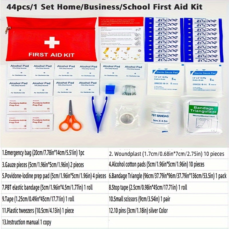 44 in 1 Personal Emergency Kit Car Emergency Supplies Mini - Temu