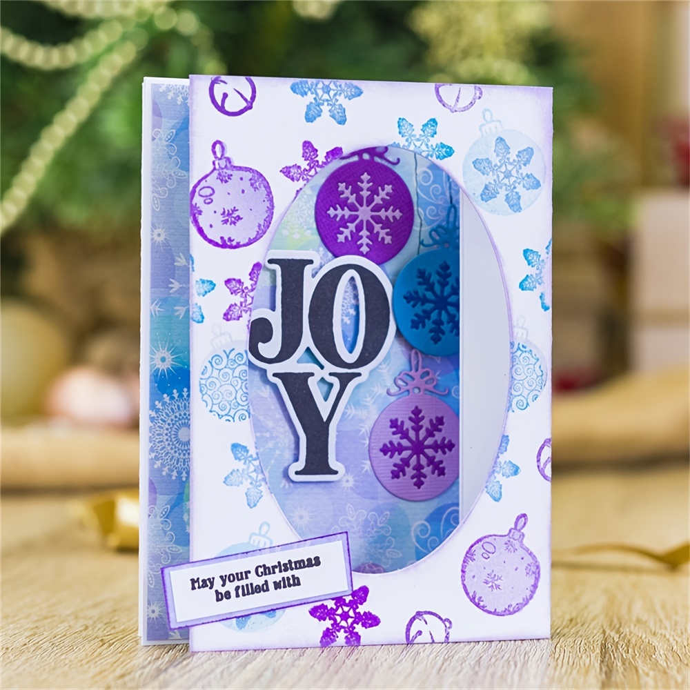 Merry Christmas Greeting Clear Stamp With Sentiment Words - Temu