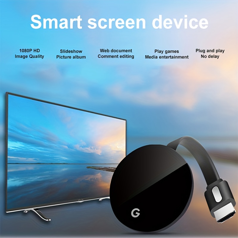 MiraScreen Miracast 4K 2.4G/5G tela sem fio dongle stick para iOS Android  NOVO