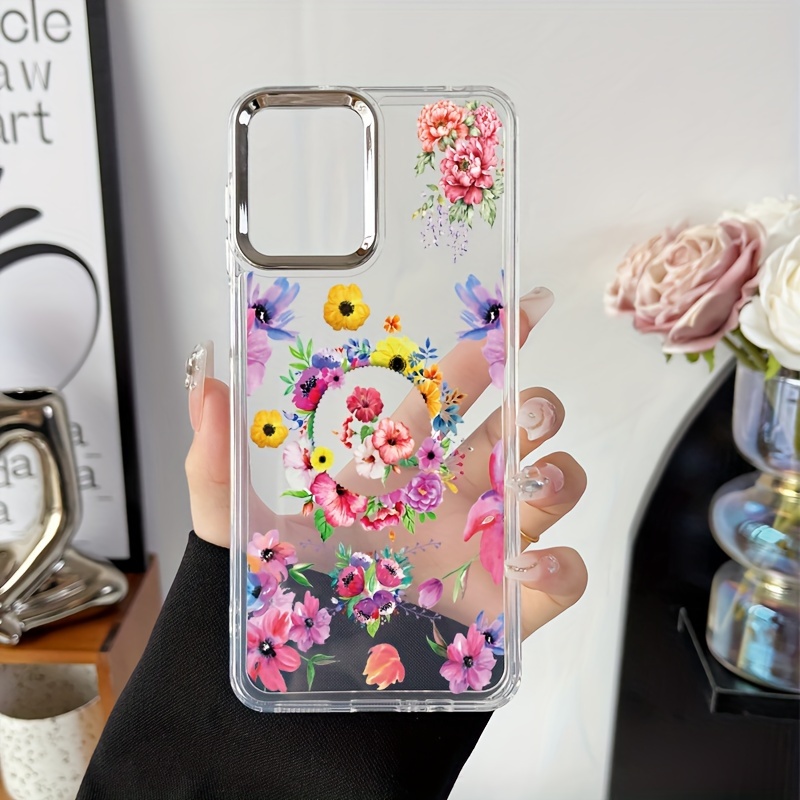 Funda floral pastel para Moto G73 G53 G23 G13 E13 Moto G200 5g Moto One 5g